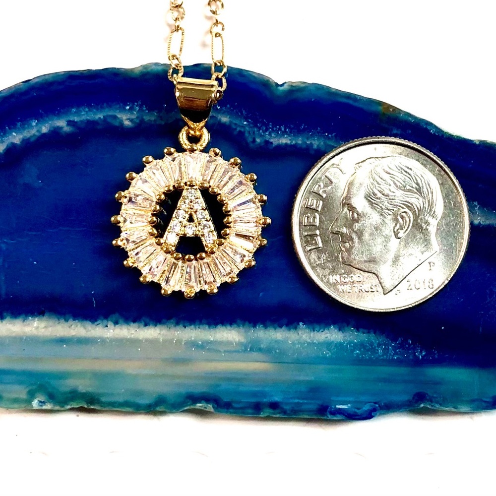Initial A Necklace, Letter A, Personalized A, Boho - Picture 5 of 9